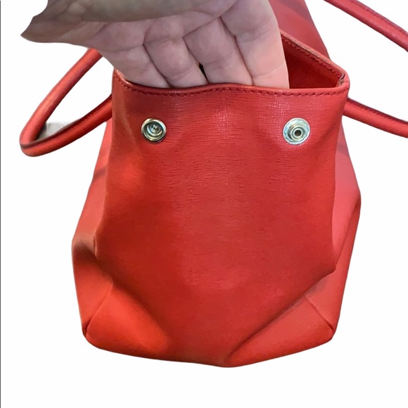 🔴SOLD🔴 Furla Red Leather Appaloosa Tote - Picture 7 of 10